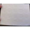 20X Pet White 18650 Battery Insulator Ring Stickers  Electrical Insulating  for Sleeving 18650 Cells